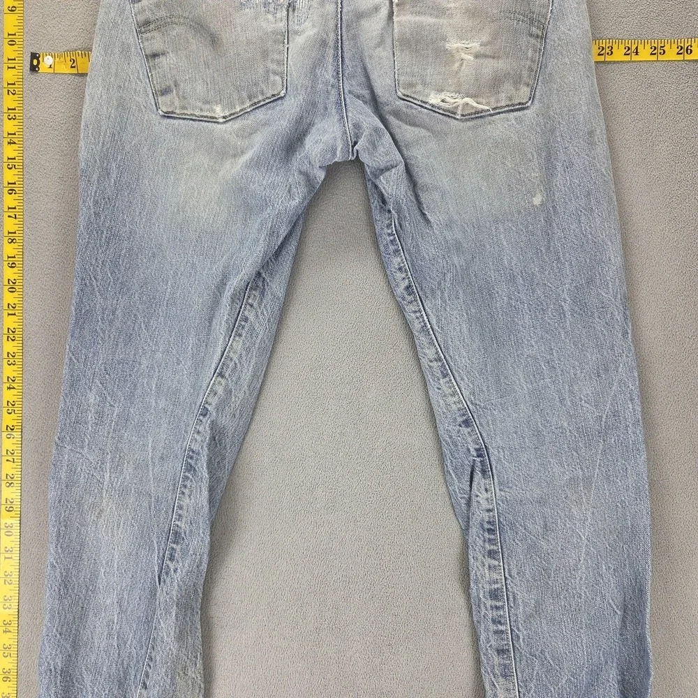 Vintage Levis Engineered Jeans Mens Blue Twisted Thrashed Button Fly Fits 32x32